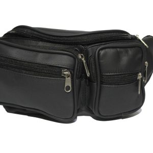 Cangurera de piel. Salchicha 2 bolsas